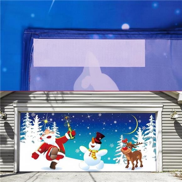 6 x 13 Ft Garage Door Christmas Banner, 2023 Merry...